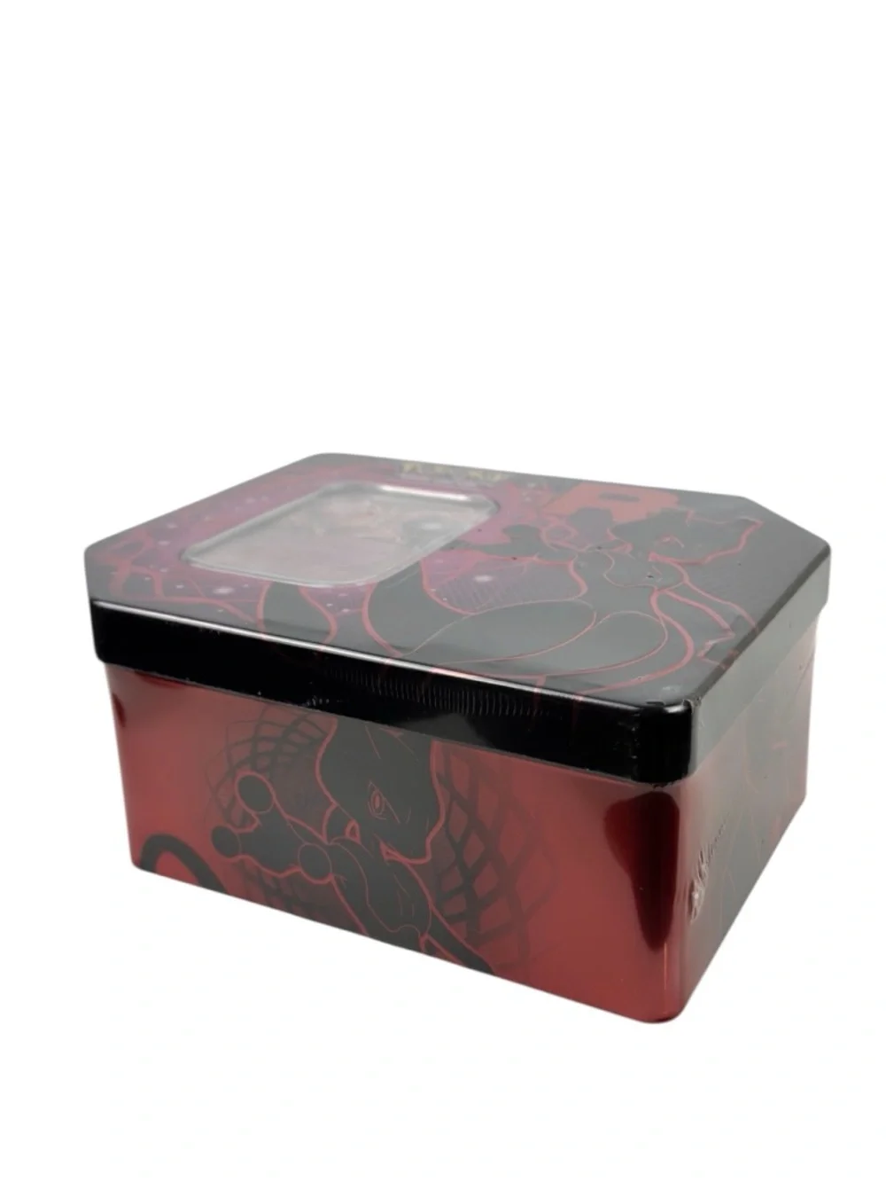 Pokemon Team Rocket Mewtwo GX Tin - Pink, Black, Red